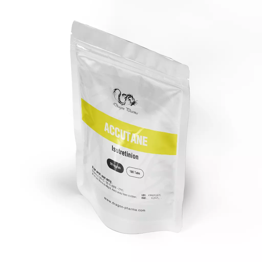 Dragon Pharma Accutane 20mg Isotretinoin 100 tablets blister pack